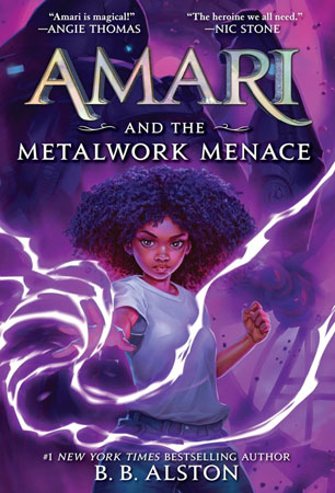 Amari and the Metalwork Menace Book Cover for Amari and the Metalwork Menace
